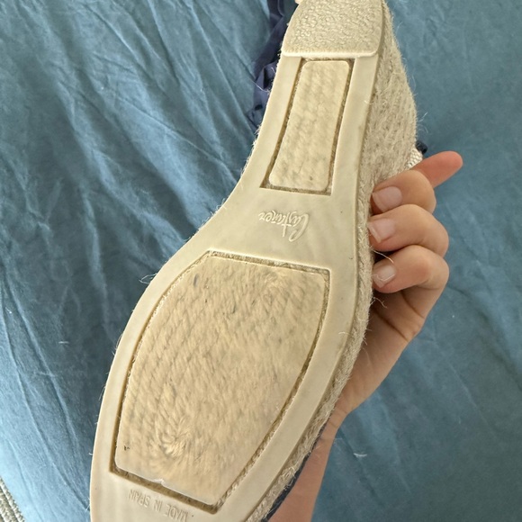 Castaner Navy and Tan Espadrille Wedges - Picture 12 of 12